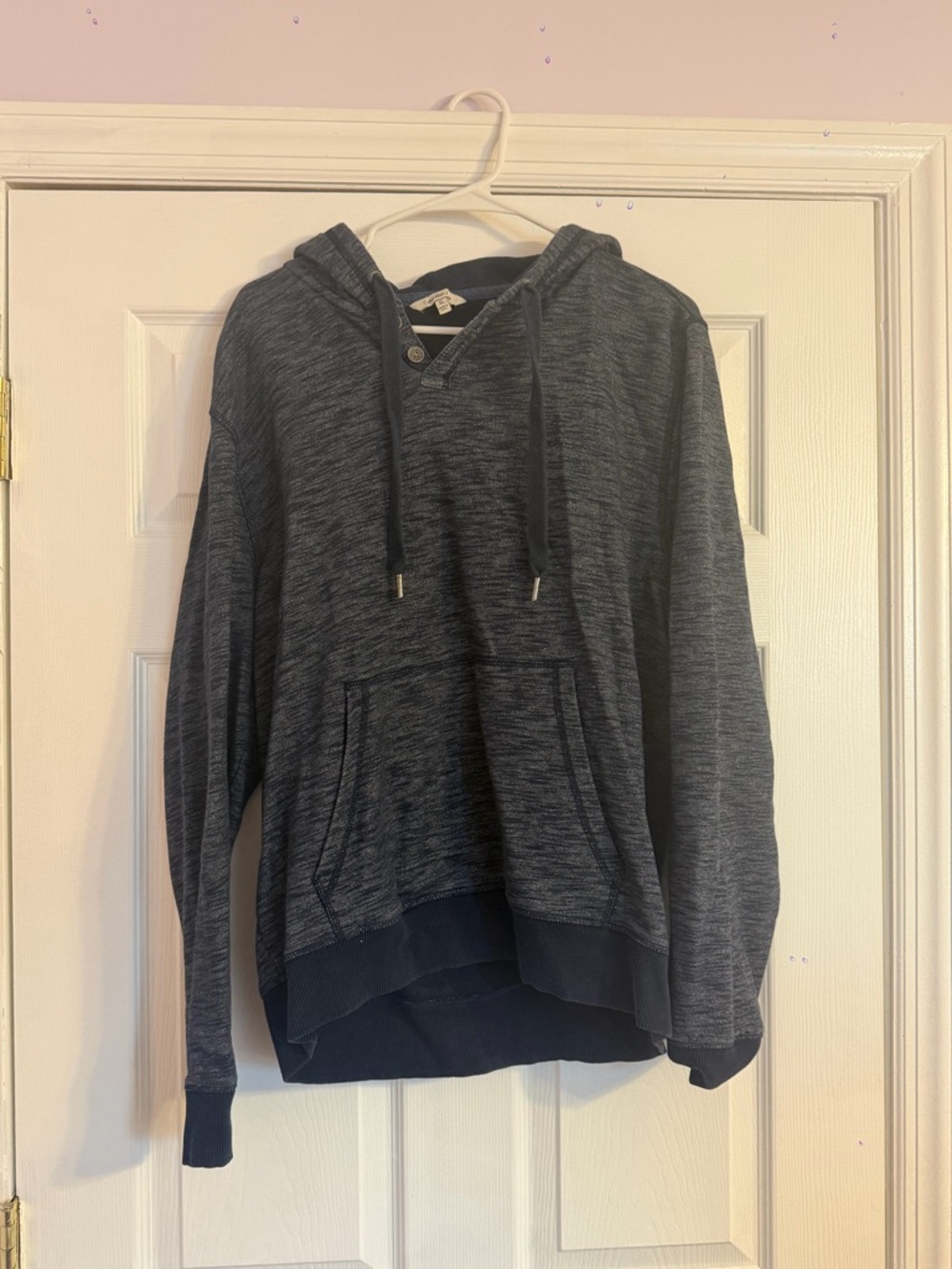 Calvin Klein Men's Crewneck Hooded Sweater - Navy Heather